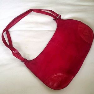 Handbag Fuchsia suede